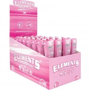 Elements Pink Cone 1 1/4 Size - 32 Packs Per Box/6 Pieces Per Pack